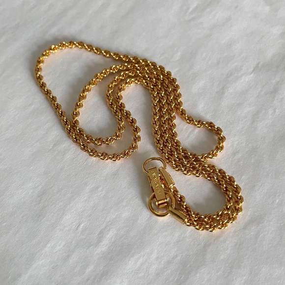 Swarovski Jewelry - 18” Swarovski Gold Twisted Rope Chain Necklace